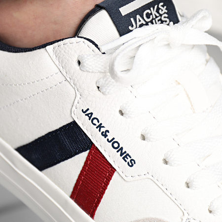 Jack And Jones - Morden 12203479 Sneaker alte Blazer Bianco Navy
