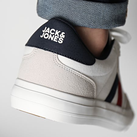 Jack And Jones - Morden 12203479 Sneaker alte Blazer Bianco Navy
