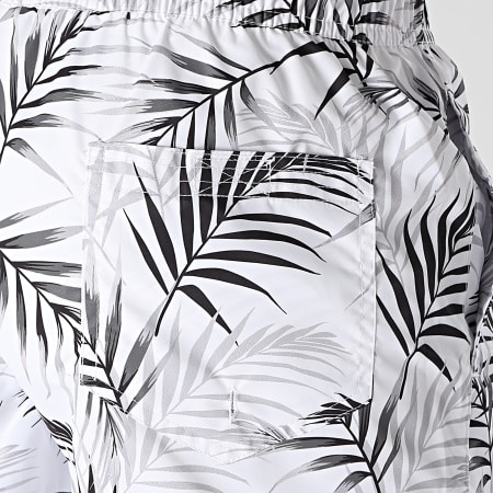 LBO - Costume da bagno con stampa tropicale 0130 Bianco