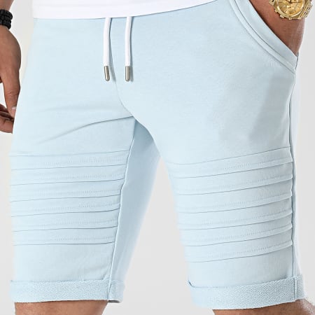LBO - Pantalones cortos de jogging con adornos 2276 Azul cielo