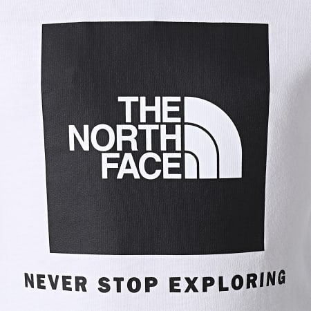 Camiseta The North Face Box Blanca Para Niño