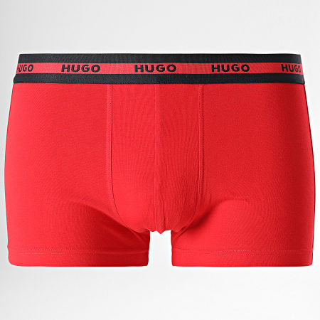 HUGO - Lot De 2 Boxers 50469775 Noir Rouge
