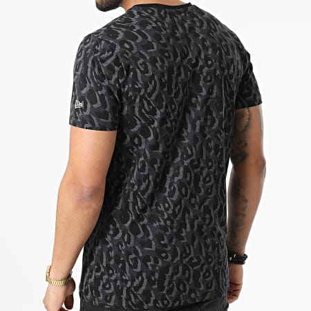 New Era - Camiseta Leopard Los Angeles Lakers 12893090 Gris Carbón Negro