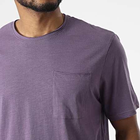 Only And Sons - Tee Shirt Poche Roy Violet