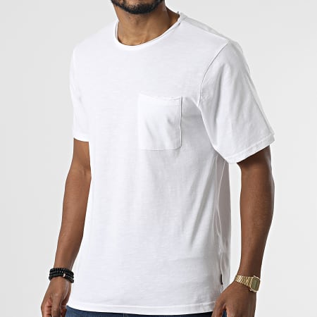Only And Sons - Tee Shirt Poche Roy Blanc