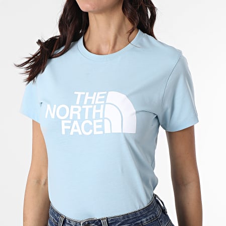 The North Face - Tee Shirt Femme Easy Bleu Ciel