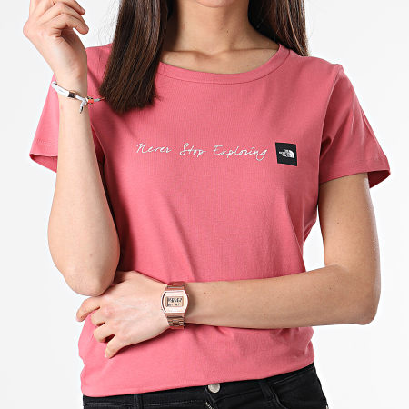 The North Face - Camiseta de mujer Never Stop Exploring Rosa