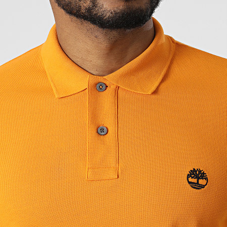 Timberland - Polo A Manches Courtes Millers River A26N4 Orange