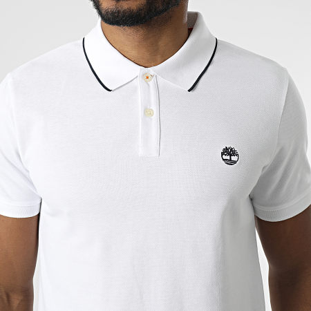 Timberland - Polo Millers River a manica corta A26NF Bianco