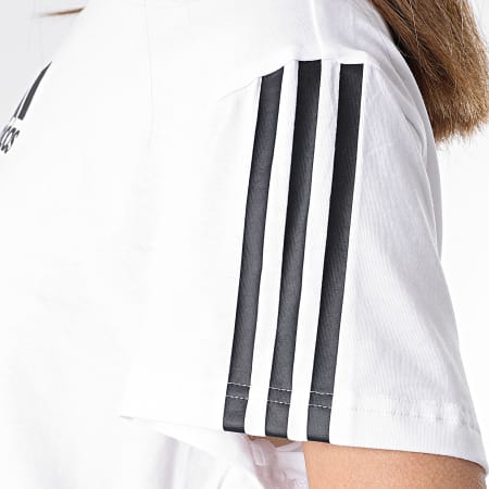 Adidas Originals - Tee Shirt Femme Crop HD9352 Blanc