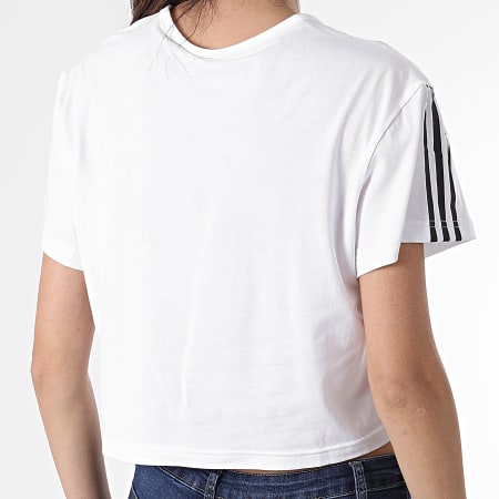Adidas Originals - Tee Shirt Femme Crop HD9352 Blanc