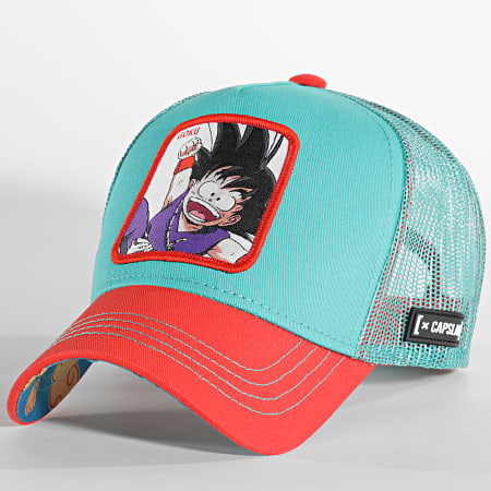 Capslab - Cappello Goku Trucker arancione turchese