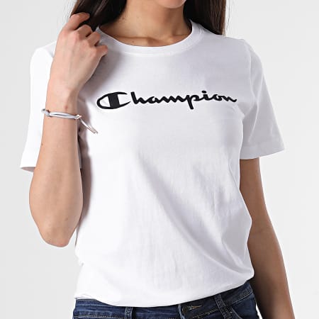 Champion - Maglietta da donna 114911 Bianco