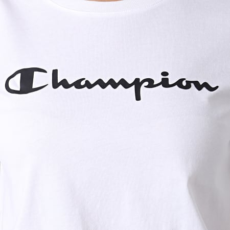 Champion - Tee Shirt Femme 114911 Blanc