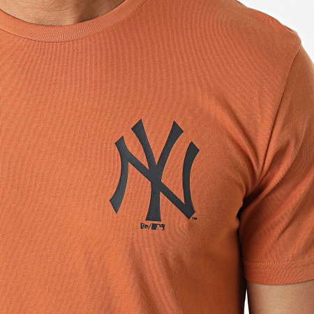 New Era - Tee Shirt New York Yankees 12893145 Orange Foncé