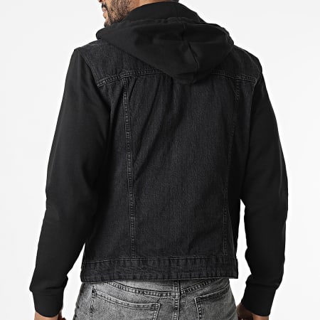 Only And Sons - Veste Jean Capuche Coin Noir