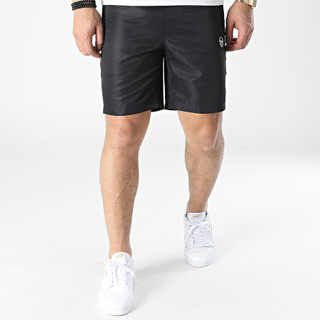 Sergio Tacchini - Vebita 39551 Jogging Shorts Negro Blanco