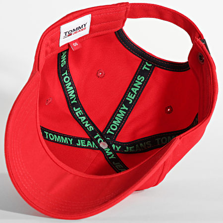 Tommy Jeans - Cappello a bandiera da donna 0884 Rosso
