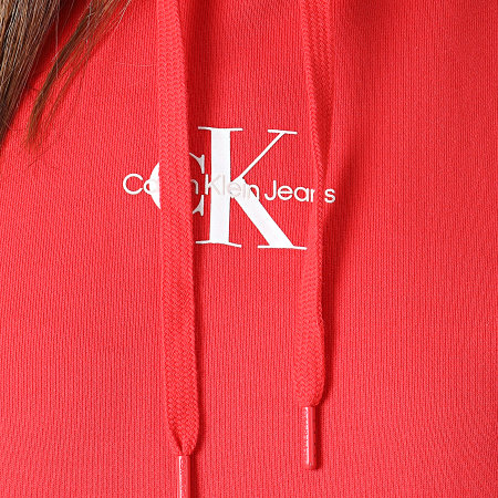 Calvin Klein - Sweat Capuche Femme 7733 Rouge
