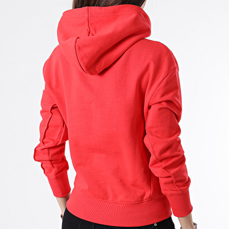 Calvin Klein - Sudadera con capucha para mujer 7733 Rojo