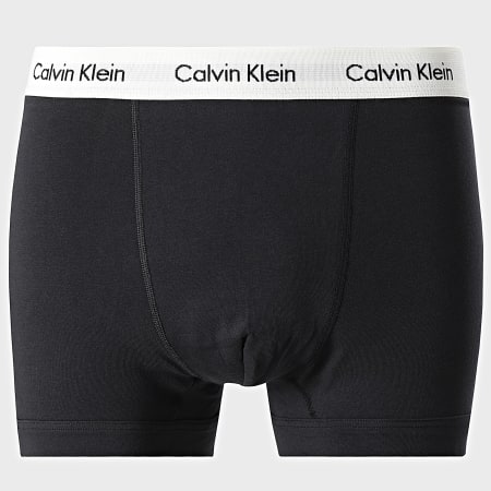 Calvin Klein - Juego de 3 bóxers de algodón elástico U2662G Negro