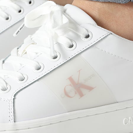Calvin Klein - Classic Cupsole 0497 Blanco Brillante Zapatillas Mujer