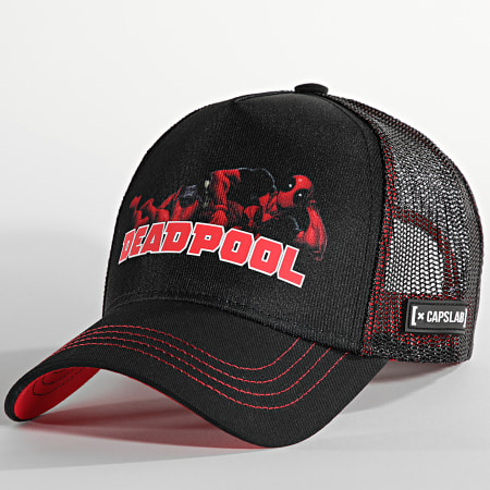 Capslab - Deadpool Trucker Cap Negro Rojo
