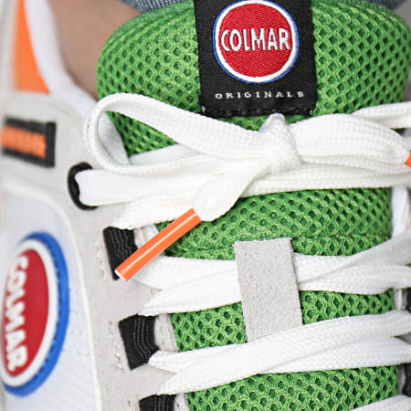 Colmar Travis Sport Colori Bianco Verde Arancione Sneakers Ryses