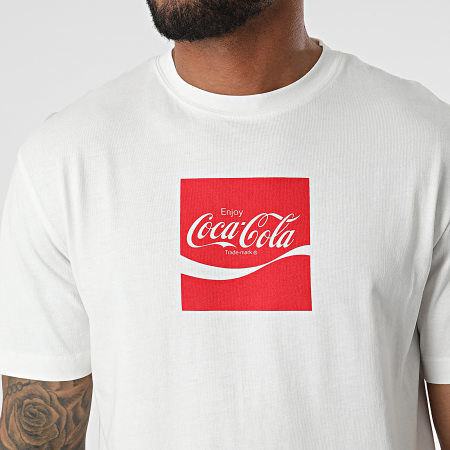 Jack And Jones - Tee Shirt Coca-Cola Enjoy Blanc