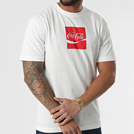 Jack And Jones - Camiseta Coca-Cola Enjoy Blanca