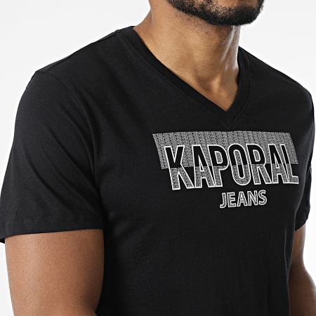 Kaporal - T-shirt con scollo a V Nero