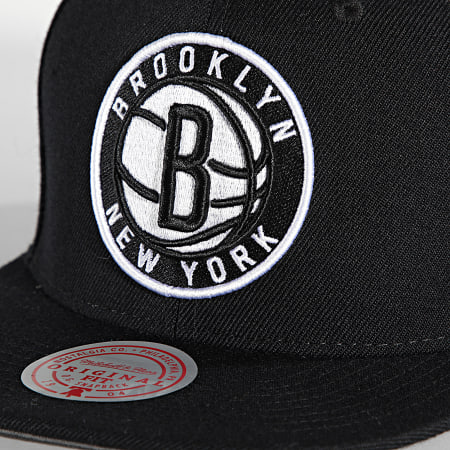 Mitchell and Ness - Casquette Snapback Team Ground 2 Brooklyn Nets Noir