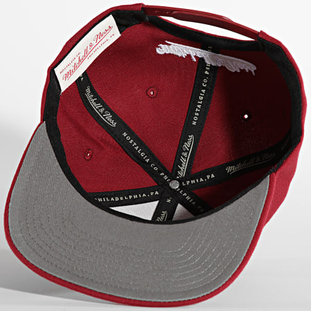 Mitchell and Ness - Casquette Snapback Team Ground 2 Miami Heat Bordeaux