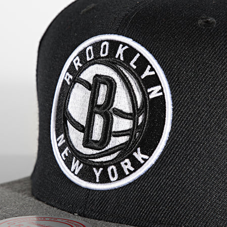 Mitchell and Ness - Casquette Snapback Team 2 Tone 2 Brooklyn Nets Noir
