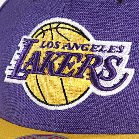 Mitchell and Ness - Cappellino Snapback Team 2 Tone 2 Los Angeles Lakers Viola