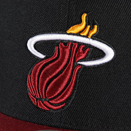 Mitchell and Ness - Casquette Snapback Team 2 Tone 2 Miami Heat Noir