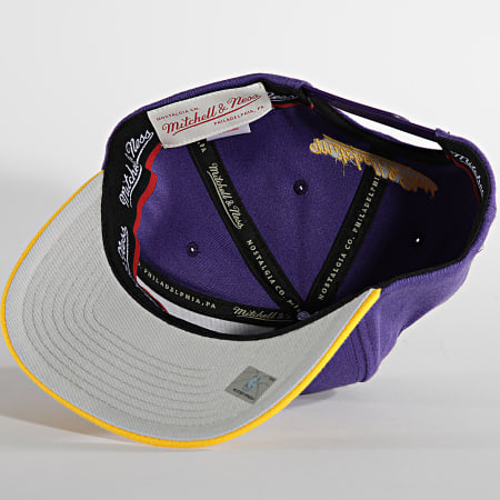 Mitchell and Ness - Casquette Snapback Team 2 Tone 2 Los Angeles Lakers Violet