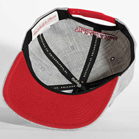 Mitchell and Ness - Casquette Snapback Team Heather 2 Chicago Bulls Gris Chiné