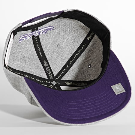 Mitchell and Ness - Gorra a presión Team Heather 2 Los Angeles Lakers Gris brezo