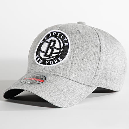 Mitchell and Ness - Cappellino Team Heather 2 Stretch Brooklyn Nets Heather Grey