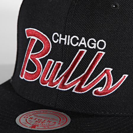 Mitchell and Ness - Cappellino Snapback Team Script 2 Chicago Bulls Nero
