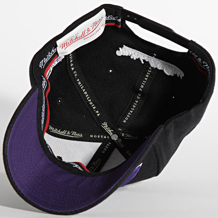 Mitchell and Ness - Casquette Team Script 2 Stretch Los Angeles Lakers Noir