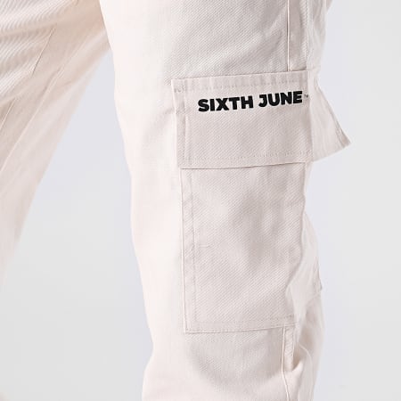 Sixth June - Pantalones Cargo Mujer W12059CPA Beige