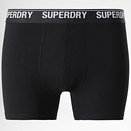 Superdry - Lot De 3 Boxers Classic Noir