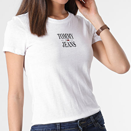 Tommy Jeans - Maglietta donna Skinny Essential Logo 2829 Bianco