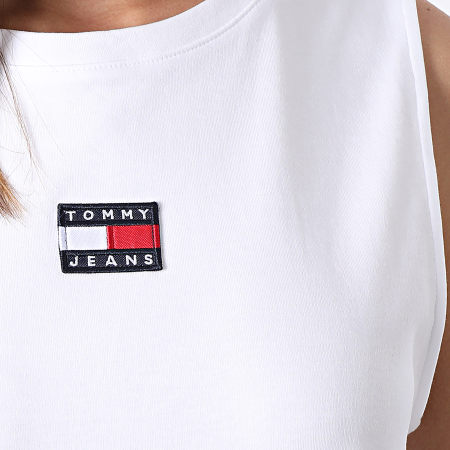 Tommy Jeans - Robe Débardeur Femme Badge 2861 Blanc