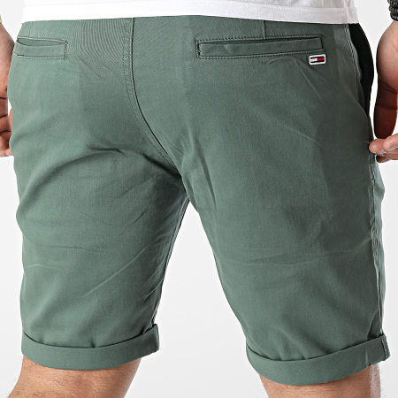 Tommy Jeans - Scanton Pantaloncini Chino 3221 Verde Khaki