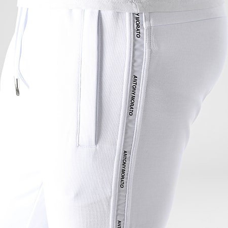 Antony Morato - MMFP00335 Pantaloni da jogging a fascia bianchi