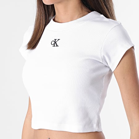 Calvin Klein Jeans - Tee Shirt Femme 8337 Blanc