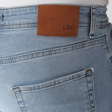 LBO - Jeans regular fit con lavaggio Destroy 2362 Blu Denim